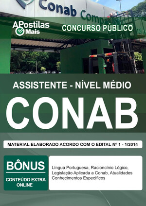 Apostila ASSISTENTE - NÍVEL MÉDIO - Companhia Nacional de Abastecimento (CONAB)