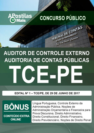 AUDITOR DE CONTROLE EXTERNO - AUDITORIA DE CONTAS PÚBLICAS -  TCE PE 2017