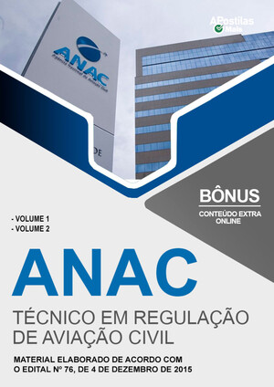 Apostila TÉCNICO EM REGULAÇÃO DE AVIAÇÃO CIVIL - Apostila Preparatória ANAC