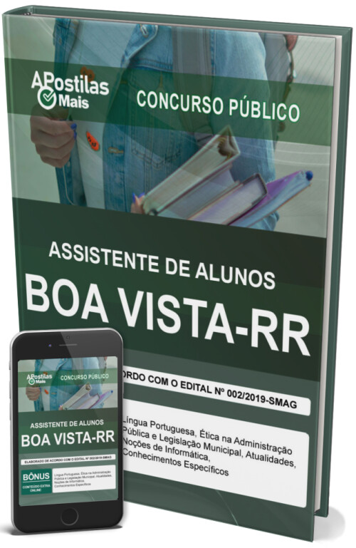 Apostila ASSISTENTE DE ALUNOS -  Prefeitura de Boa Vista 2020