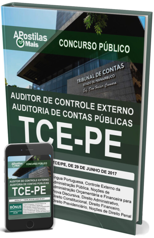 Apostila AUDITOR DE CONTROLE EXTERNO - AUDITORIA DE CONTAS PÚBLICAS -  TCE PE 2017