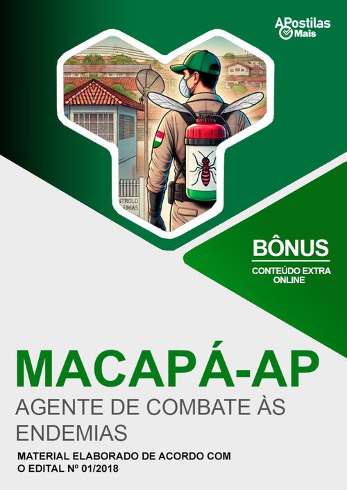 Apostila AGENTE DE COMBATE ÀS ENDEMIAS -  Prefeitura de Macapá 2018