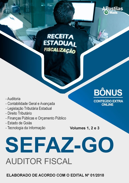 Apostila AUDITOR-FISCAL DA RECEITA ESTADUAL -  SEFAZ GO 2018