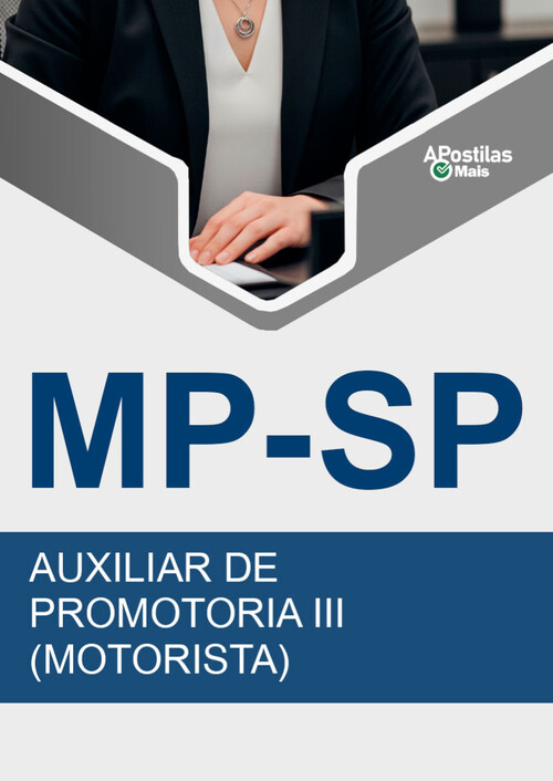 Apostila AUXILIAR DE PROMOTORIA III (MOTORISTA) -  MP SP 2016