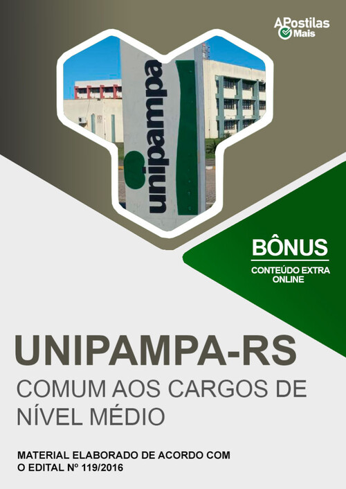 Apostila COMUM AOS CARGOS DE NÍVEL MÉDIO - Universidade Federal do Pampa ( Unipampa )