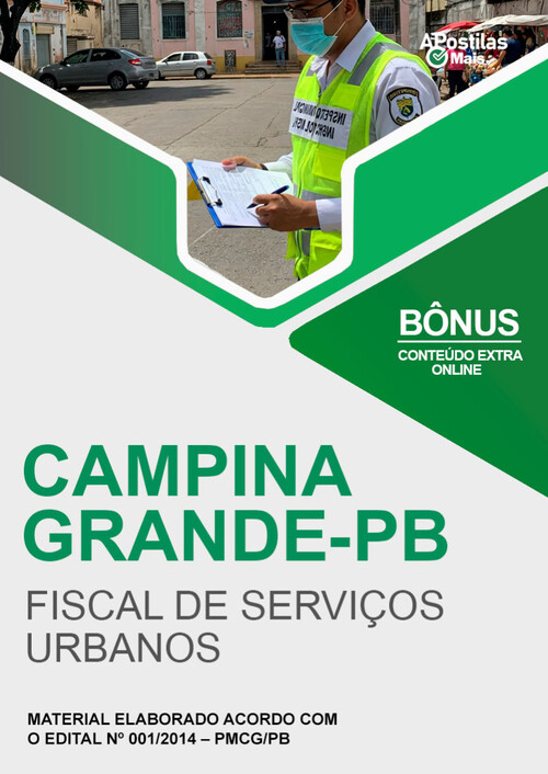 Apostila FISCAL DE SERVIÇOS URBANOS - Prefeitura de Campina Grande / PB