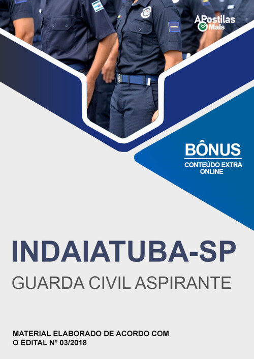Apostila GUARDA CIVIL ASPIRANTE -  Prefeitura de Indaiatuba 2018