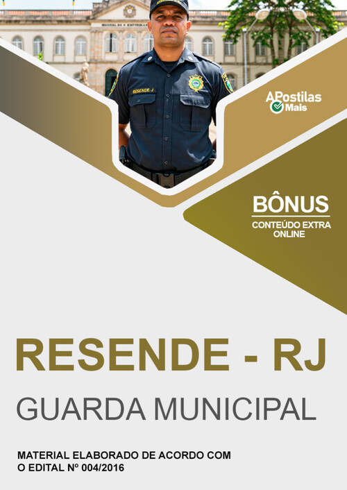 Apostila GUARDA MUNICIPAL - Prefeitura Municipal de Resende / RJ