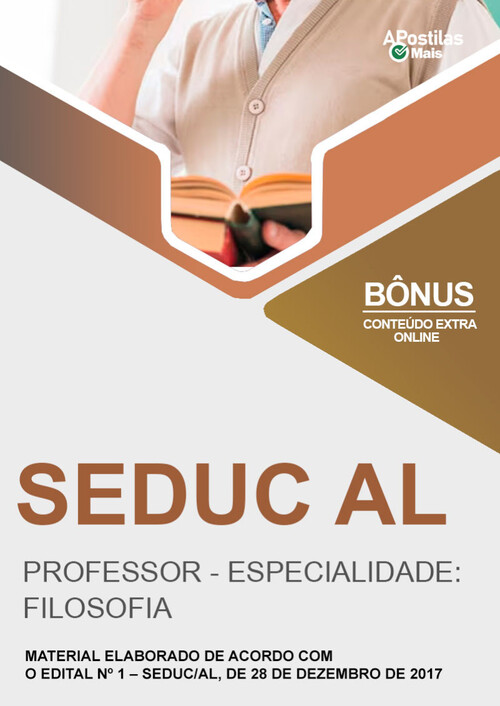 Apostila PROFESSOR - ESPECIALIDADE: FILOSOFIA -  SEDUC AL 2018