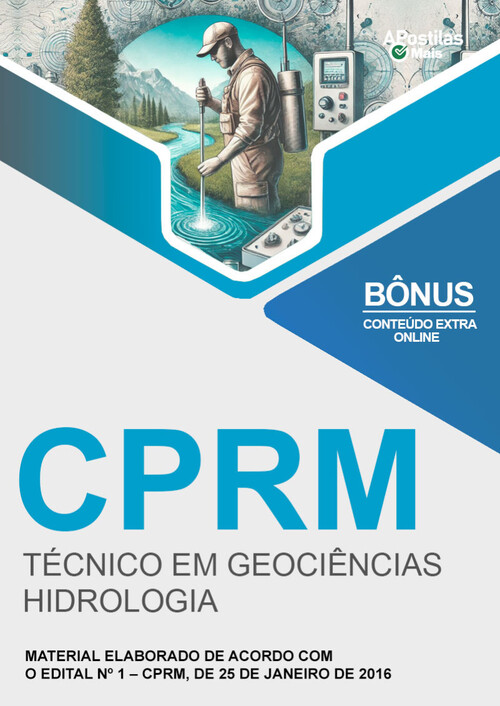 Apostila TÉCNICO EM GEOCIÊNCIAS - HIDROLOGIA - Companhia De Pesquisa De Recursos Minerais (CPRM)