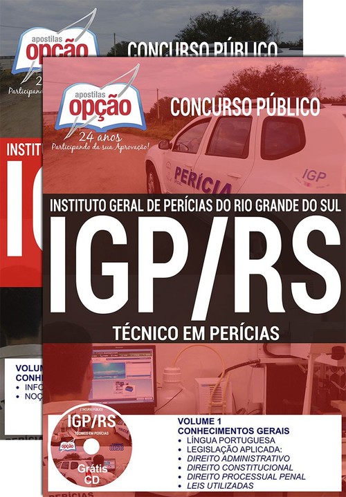 Apostila Concurso IGP RS 2017 Técnico em Perícias